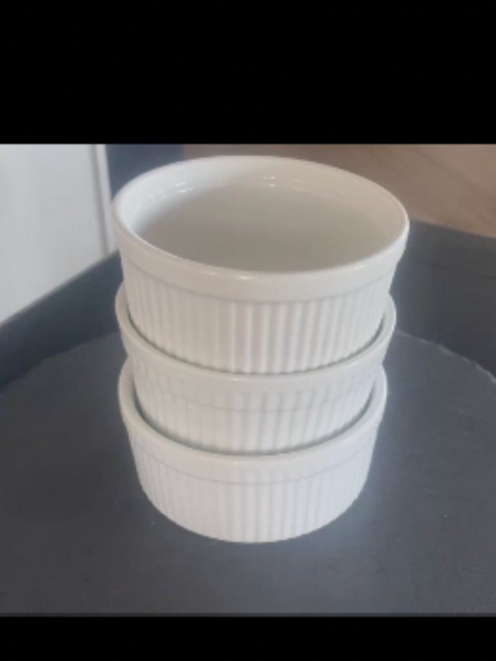 white ramekins, set of 3